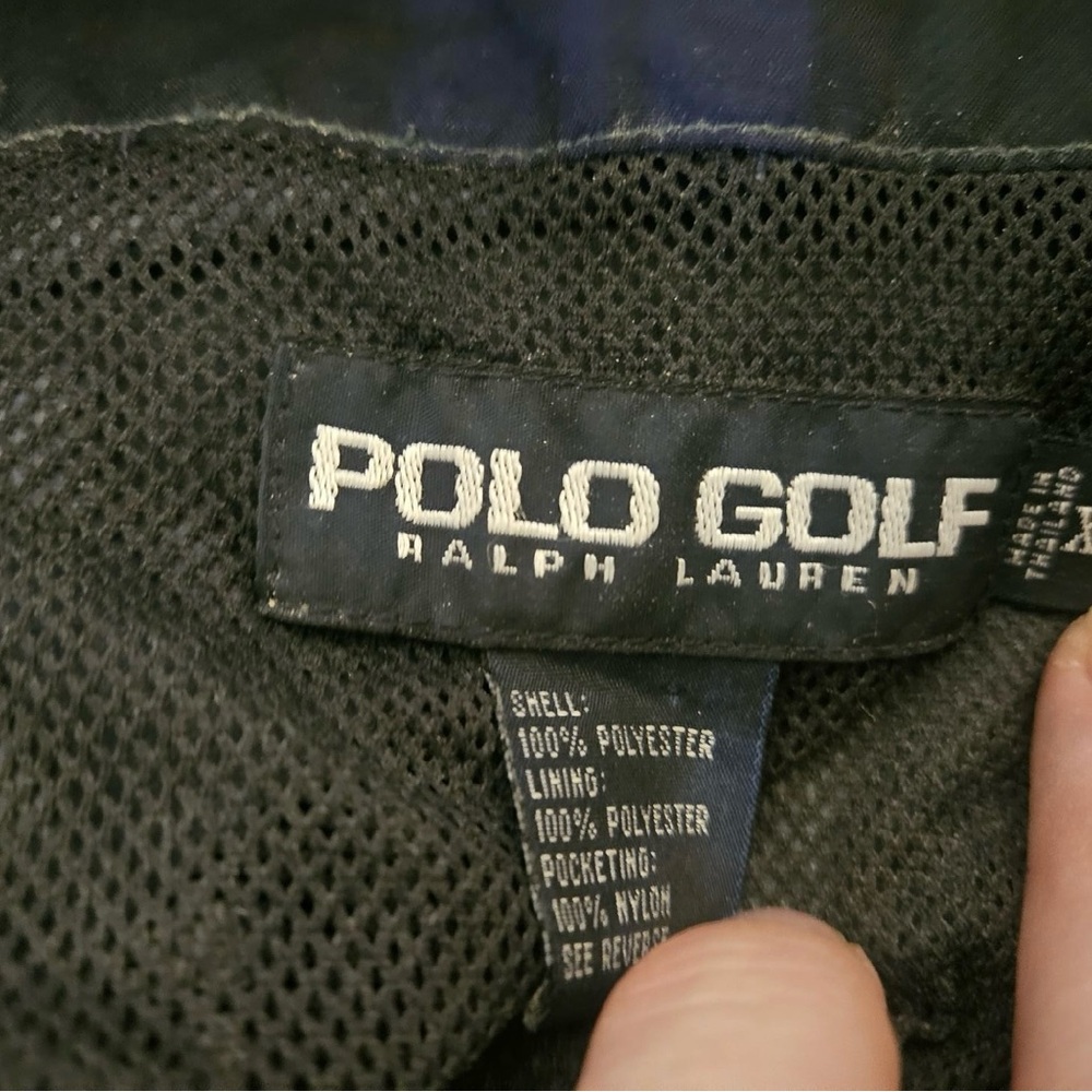 Polo Golf Men's Plaid Windbreaker Jacket VTG - Picture 3 of 4